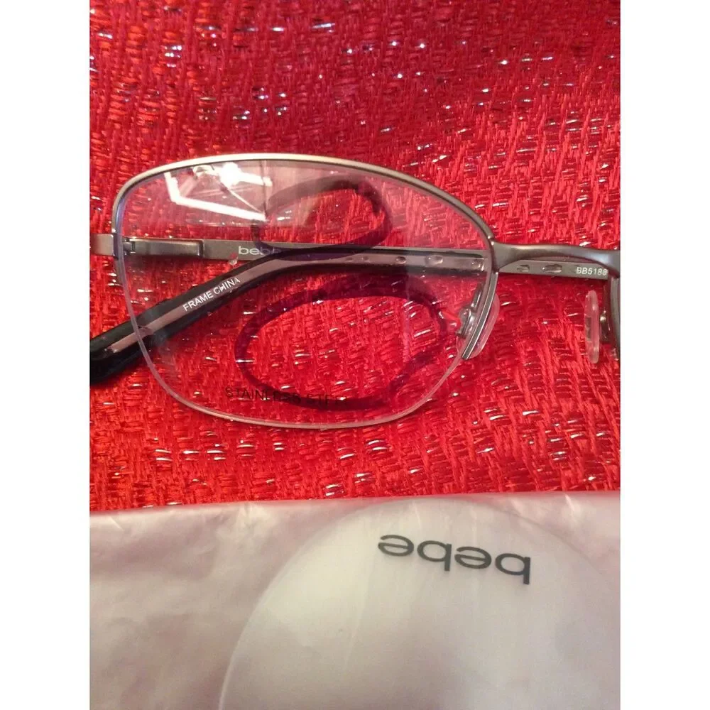 New Frames Bebe Rose Gold Womens Eye Wear Glasses